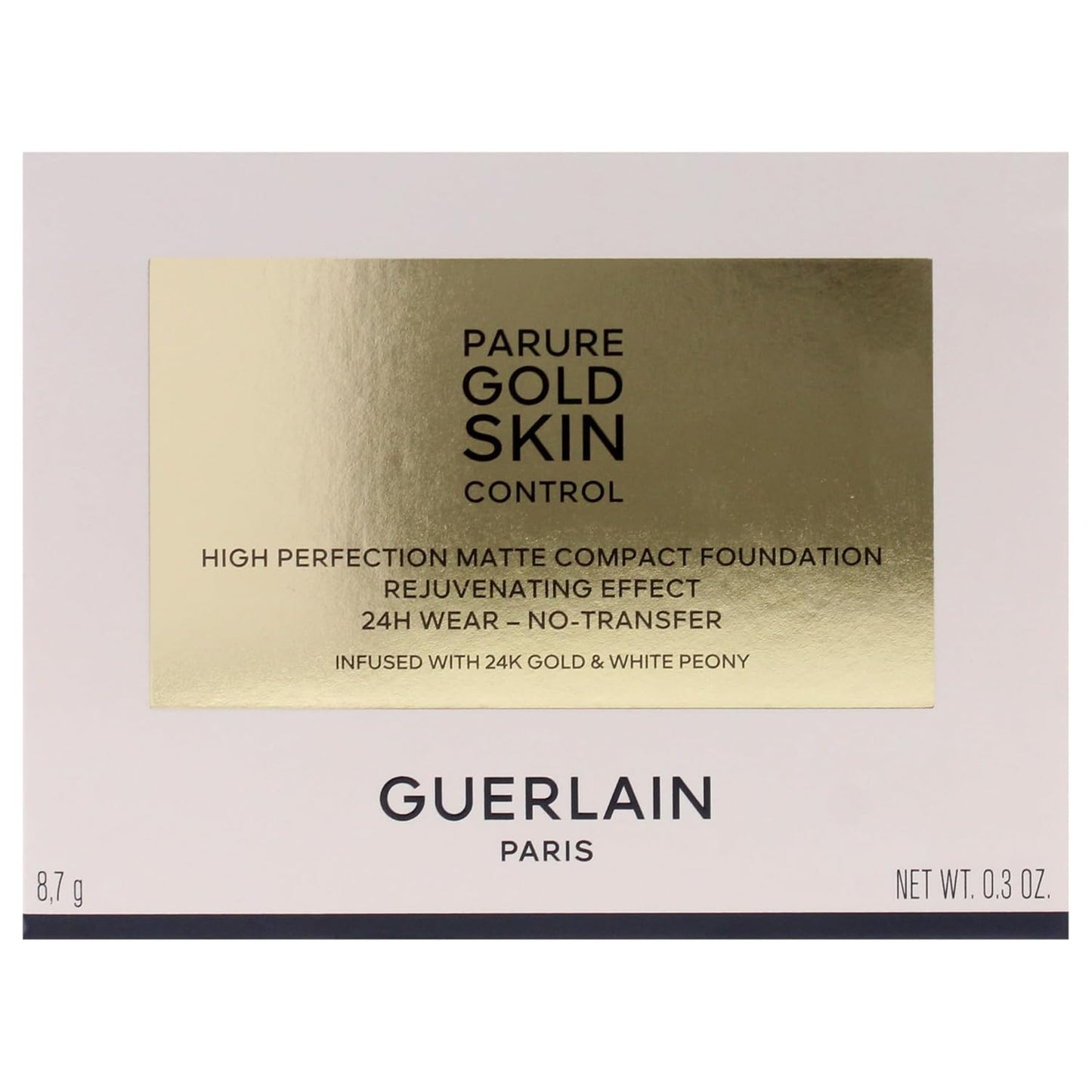 Parure Gold Skin Control Matte Compact Foundation - 0N Very Light Skin with Neutral Beige Undertones by for Women - 0.3 Oz Foundation
