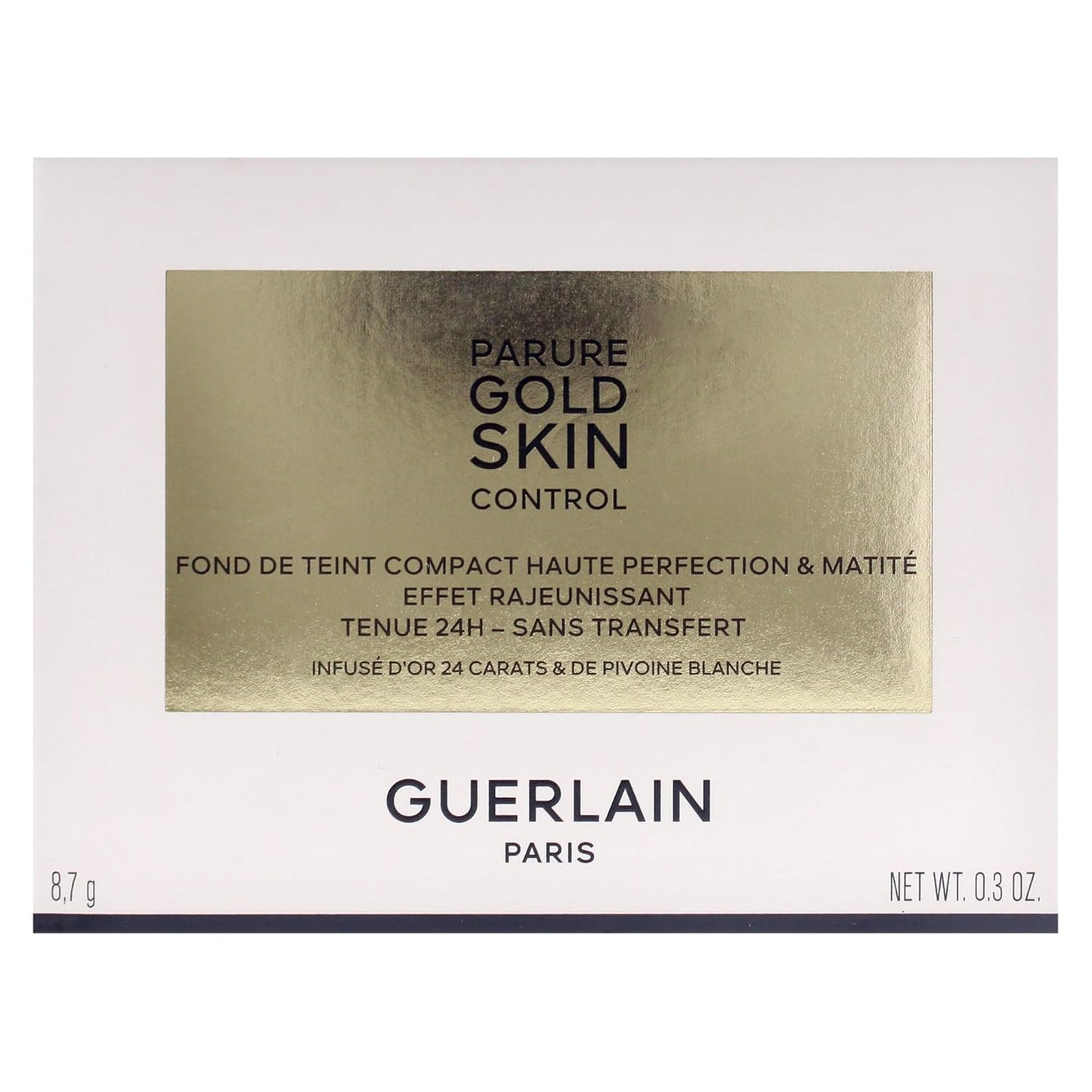 Parure Gold Skin Control Matte Compact Foundation - 0N Very Light Skin with Neutral Beige Undertones by for Women - 0.3 Oz Foundation