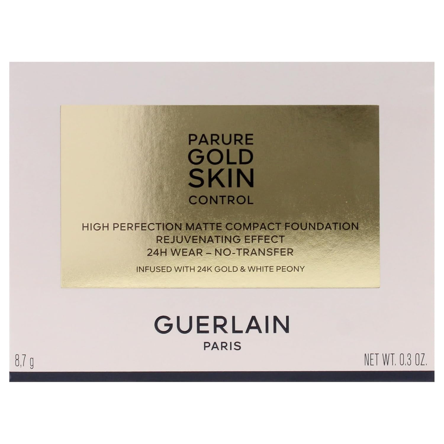 Parure Gold Skin Control Matte Compact Foundation - 0N Very Light Skin with Neutral Beige Undertones by  for Women - 0.3 Oz Foundation