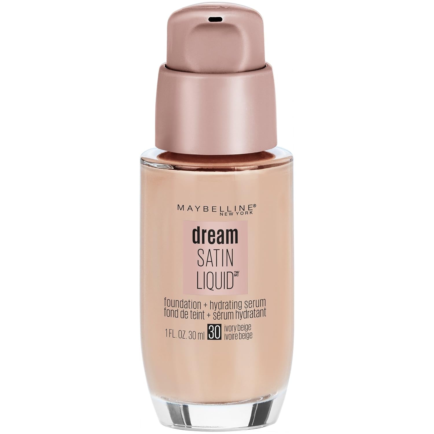 New York Dream Satin Liquid Foundation, Ivory Beige [30], 1 Oz